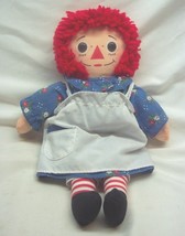 Vintage 1987 Playskool Raggedy Ann 12" Plush Stuffed Animal Doll Toy 1980's - $19.80