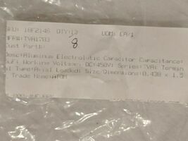 SPRAGUE ALUMINUM ELECTROLYTIC CAPACITOR WORKING VOLTAGE 450V SIZE 0.438 ... - $2.77