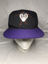 Vintage Taz 1993 Hat Looney Tunes Baseball Cap Snapback Adjustable Purple - £14.78 GBP