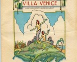 Albert BOUCHE Villa Venice 1934 La Vie Parisienne Program Glen View Illi... - $245.52