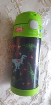Thermos Kids 12oz. FUNtainer Water Bottle with Bail Handle - Green Dino - £13.88 GBP
