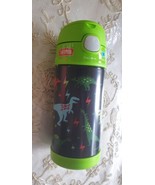 Thermos Kids 12oz. FUNtainer Water Bottle with Bail Handle - Green Dino - £13.93 GBP