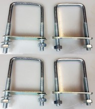 4 U-bolt u bolts Brackets tv aerial pipe water plumbers diy 60x120x10mm ... - $300.48 MXN