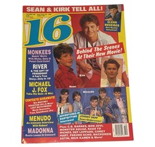 16 Magazine October 1987 Menudo Glenn Meideros River Phoenix Kirk Cameron - $9.89