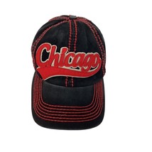 Robin Ruths Chicago Red Black Embroidered 6 Panel Adj Baseball Hat Ball ... - £13.23 GBP
