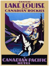 7968.Canada pacific.chateau.lake louise.Canada rockies.POSTER.art wall decor - £13.66 GBP+