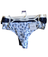 3 Pair Tranquil &amp; True Women&#39;s XL Thong Lace Briefs Panties Underwear Bl... - $17.93 CAD