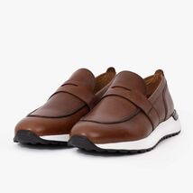 The Lumina Tan Buffalo Leather Women Sneaker image 2