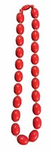 Red Bead Necklace - Approx  16 Inches  - Vintage  - £6.50 GBP