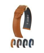 Hirsch Camelgrain Calf Watch Strap - Honey Band/Gold Buckle - M - 18mm /... - $76.95