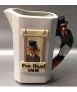 Jim Beam FOX HEAD INN Porcelain Pitcher VINTAGE Beam Bottle &amp; Specialtie... - £10.25 GBP