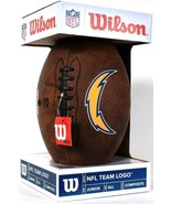 Wilson NFL Team Logo Junior All Age Brown Composite Football Chargers Logo - £21.15 GBP