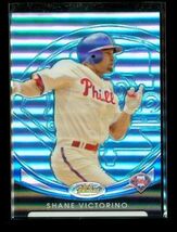 2010 Topps Finest Blue Refractor /299 Shane Victorino #89 Philadelphia P... - $9.89
