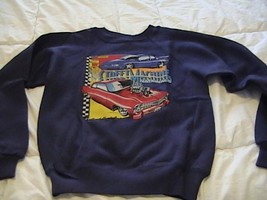 Kid&#39;s Medium Blue Sweat Shirt w/Street cars  - $15.00