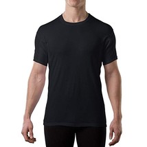 Sweat-free Undershirts Men&#39;s Sweat Proof  Black - Crew Neck - Relax Fit Shirt t- - £111.09 GBP