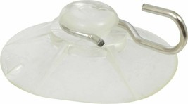 3 clear Suction Cups Hanger cup Hook hang from glass Hold 1 Lb HILLMAN 536197 - £12.11 GBP