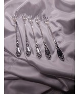 5 Vintage Oxford Silver Plate Seafood Cocktail Oyster Fork Pat. Jan 14/0... - $648.46 MXN