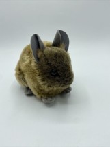 Wildlife￼ Artist Realistic Plush Chinchilla Stuffed Animal Furry Soft Brown  7&quot; - £9.03 GBP