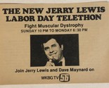 1971 Jerry Lewis Telethon Tv Special Print Ad Vintage Labor Day TPA1 - $7.91