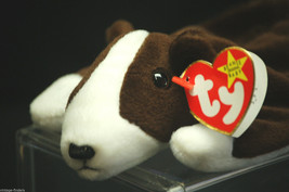 Ty Beanie Babies Collection Bruno 1997 Retired w Tags and Display Box c - $14.84