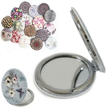 6Pc Compact Cosmetic Mirror Handheld 2 Sided Folding Travel Small Portable Purse - £29.56 GBP