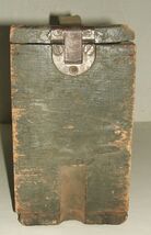 US Army Browning M-1917a1 wooden ammunition chest w fabric handle - $95.00