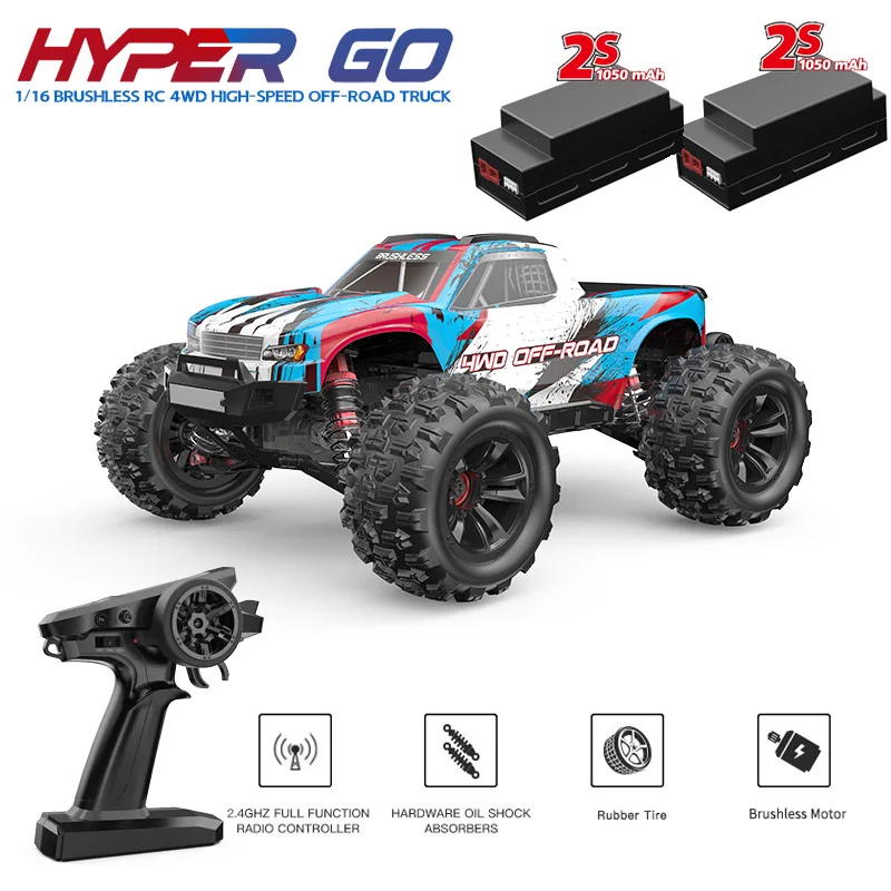 Rc Car MJX Hyper Go 16208/16209/16210 Brushless High-Speed 4WD Remote Control - £168.06 GBP