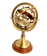 Nautical 9&quot; Brass Armillary Sphere Globe Antique Home &amp; Office Décor Gif... - £58.60 GBP