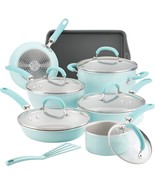 Rachael Ray Create Delicious Nonstick Cookware Set, 13 Pc, Light Blue - $143.55