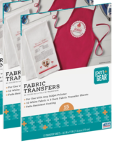 Pen + Gear White &amp; Dark Fabric Transfers, 8.5 x 11in,   (15 sheets) - $19.68