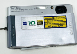 PARTS Sony Cybershot DSC T90 Digital Camera (Working But Broken Battery Door) - £31.96 GBP