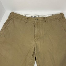 Eddie Bauer Legendwash Men&#39;s Brown Khaki Cotton Work Chino Pants Sz 36x32 - $32.24 CAD