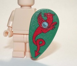 MV Green Red Dragon Knight Shield for Minifigure US Shipping Warehouse - £3.33 GBP