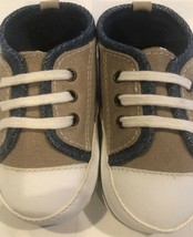 Baby Deer Soft Sole Leather Tennis Shoes Size 3 Childs First Kicks - £5.32 GBP