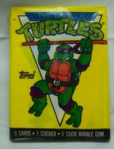 Vintage 1989 Topps Teenage Mutant Ninja Turtles Unopened Wax Pack Of Cards. - £11.62 GBP