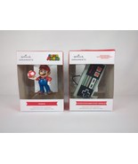 Super Mario and Nintendo Controller Hallmark Redbox  Christmas Ornaments... - £18.16 GBP