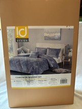 3 Pc Luxurious Crushed Velvet Comforter Set for Twin XL Size Bed - £27.68 GBP