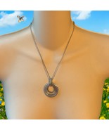 Brighton Rapture Rings Reversible Two Tone Silver Gold Pendant with 18&quot; ... - $458.45 MXN