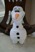Disney Press 2014 Frozen Olaf Snowman Plush Stuffed Animal 10&quot; Doll Toy Lovey - £7.77 GBP