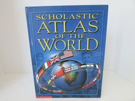 Scholastic Atlas Of The World 2001 Hardcover Coffee Table Style Book 12.5&quot;H Nice - £5.41 GBP
