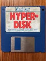 Vintage 1989 Macintosh MacUser Magazine Hyper-Disk Toolbox Install Flopp... - £19.58 GBP