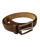 Ermenegildo Zegna MCM Made In Italy Brown Genuine Leather Men Belt 95/110 - $2,841.61 MXN