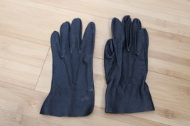Vtg Fownes 6 Black Deerskin Washable Leather Driving Gloves - £15.68 GBP