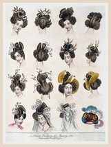 13502.Wall Decor Poster.Room Interior home design.Victorian fashion hairstyle - £13.15 GBP+