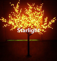 6.5ft Outdoor LED Christmas Light Cherry Blossom Tree Holiday Home Decor Yellow - £324.90 GBP