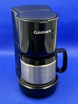 Cuisinart DCC-450BK 4 Cup Coffee Maker Stainless Steel Carafe Black - £35.87 GBP