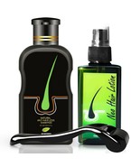 Neo Hair Lotion + Anti Hair Loss Shampoo + Derma Roller Complete Set Neo... - £55.29 GBP