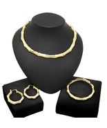 HUGS &amp;KISSES Set Necklace bracelet Earrings 18k Layered Real Gold Filled... - $29.02