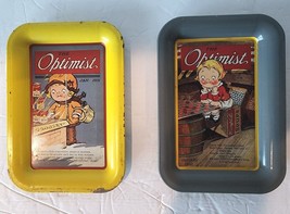 2 Campbell&#39;s Soup Collectible Coin Trays from THE OPTIMIST Series 1994 - $17.12