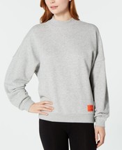 Calvin Klein Womens Monogram Lounge Long Sleeve Sweatshirt Size Medium,Gray - £23.78 GBP